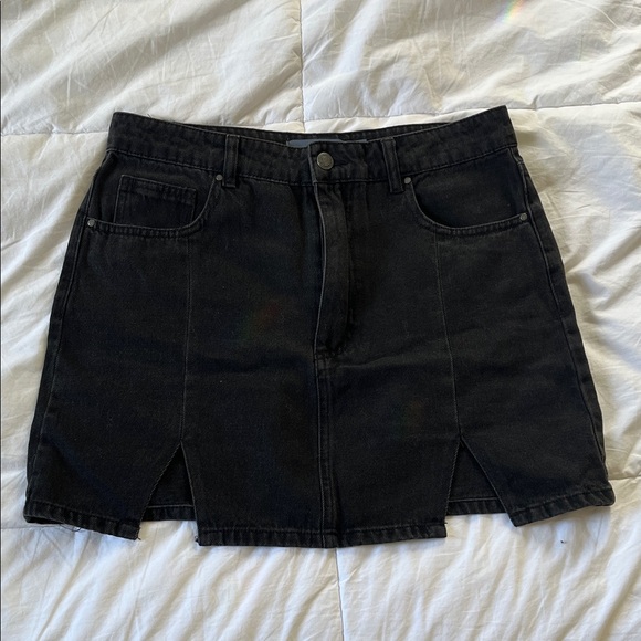 Indigo Rising Dresses & Skirts - Classic Black Denim Skirt